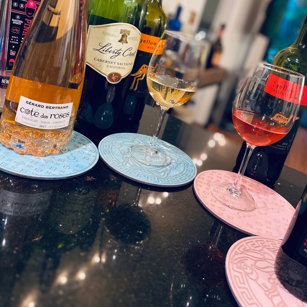 Boutique Medusa Monogram Logo Coasters Accessory